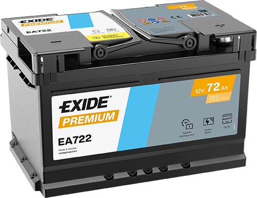 EA722 – Batería 12 V 72Ah 720A (ETN 0)