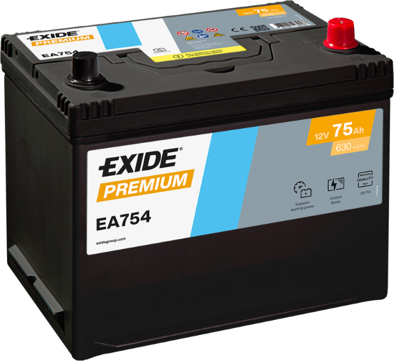 EA754 – Batería 12 V 75Ah 630A (ETN 0)