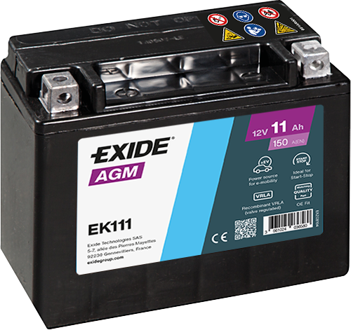 EK111 – Batería 12 V 11Ah 150A (ETN 1)