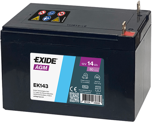 EK143 – Batería 12 V 14Ah 80A (ETN 3)
