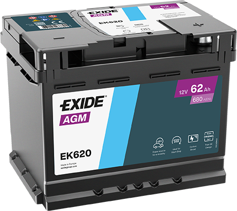 EK620 – Batería 12 V 62Ah 680A (ETN 0)