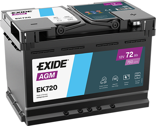 EK720 – Batería 12 V 72Ah 760A (ETN 0)