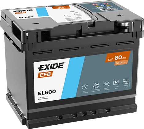 EL600 – Batería 12 V 60Ah 640A (ETN 0)