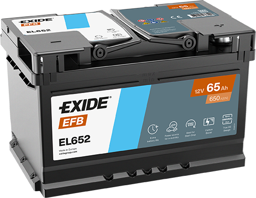 EL652 – Batería 12 V 65Ah 650A (ETN 0)