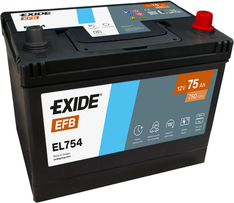 EL754 – Batería 12 V 75Ah 750A (ETN 0)