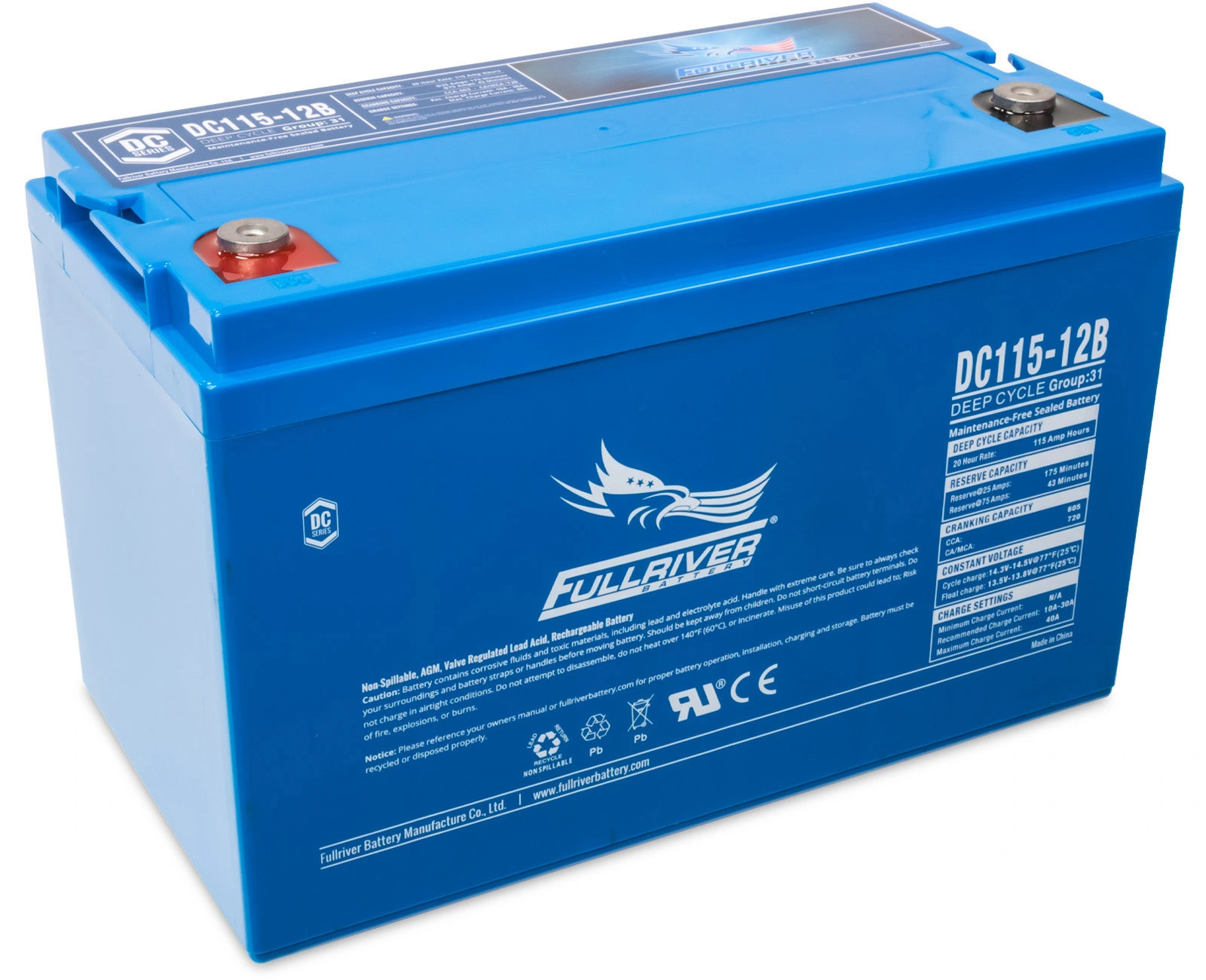 DC115-12B – Batería 12 V 128Ah