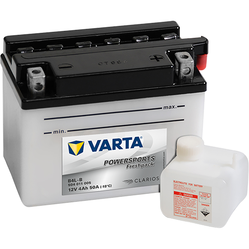 VARTA Powersports Freshpack B4L-B – 12 V 4Ah 50A (ETN 504 011 005)