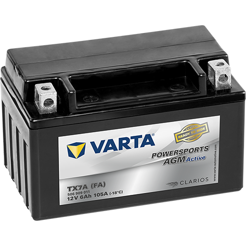 VARTA Powersports AGM Active TX7A (FA) – 12 V 6Ah 105A (ETN 506 909 011)