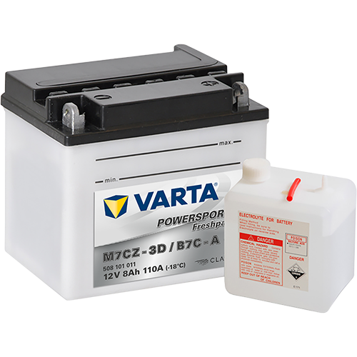 VARTA Powersports Freshpack M7CZ-3D / B7C-A – 12 V 8Ah 110A (ETN 508 101 011)