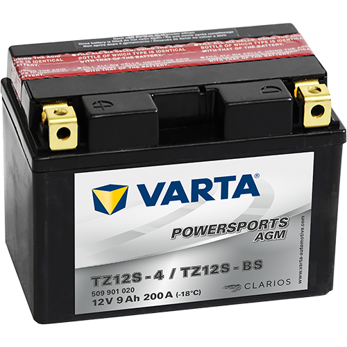 VARTA Powersports AGM TZ12S-4 / TZ12S-BS – 12 V 9Ah 200A (ETN 509 901 020)