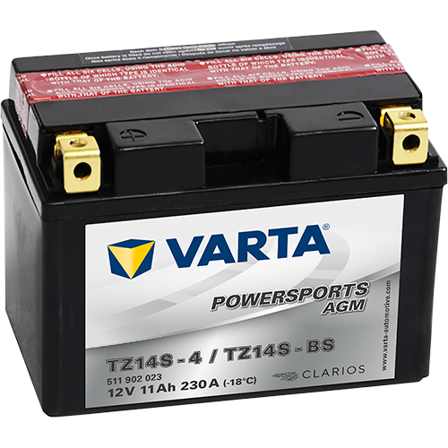 VARTA Powersports AGM TX16-4 / TX16-BS – 12 V 11Ah 230A (ETN 511 902 023)