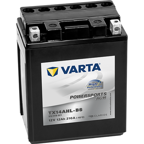 VARTA Powersports AGM High Performance TX14AHL-BS – 12 V 12Ah 210A (ETN 512 918 021)