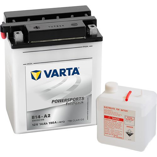 VARTA Powersports Freshpack B14L-B2 – 12 V 14Ah 190A (ETN 514 012 019)