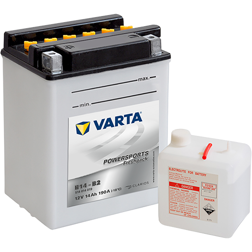 VARTA Powersports Freshpack B14A-A2 – 12 V 14Ah 190A (ETN 514 014 019)