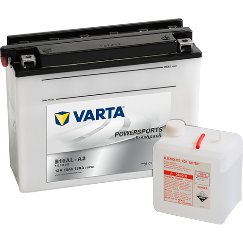 VARTA Powersports Freshpack 12N24-3 – 12 V 16Ah 180A (ETN 516 016 018)