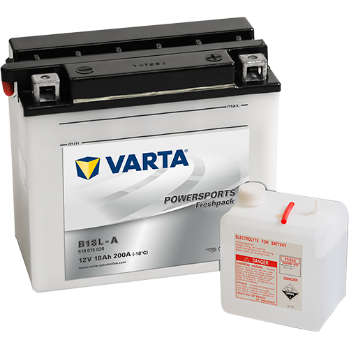 VARTA Powersports Freshpack 50N18L-A – 12 V 18Ah 200A (ETN 518 015 020)