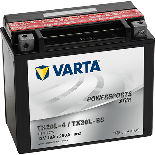 VARTA Powersports AGM TZ14S-4 / TZ14S-BS – 12 V 18Ah 250A (ETN 518 901 025)