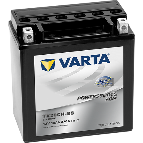 VARTA Powersports AGM High Performance TX20CH-BS – 12 V 18Ah 270A (ETN 518 908 027)