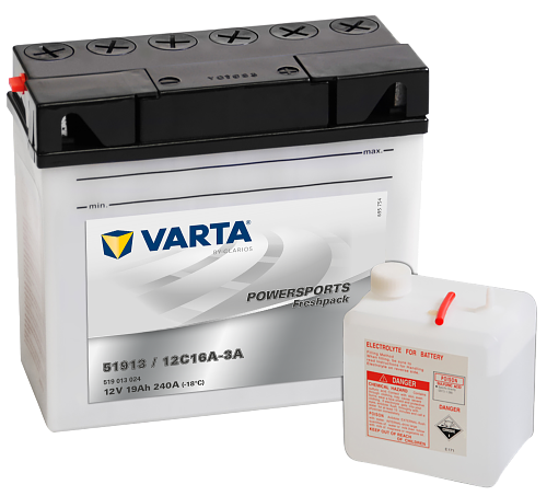 VARTA Powersports Freshpack B12AL-A2 – 12 V 19Ah 240A (ETN 519 013 024)