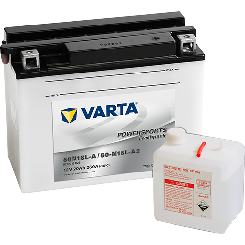 VARTA Powersports Freshpack B16L-B – 12 V 20Ah 260A (ETN 520 012 026)