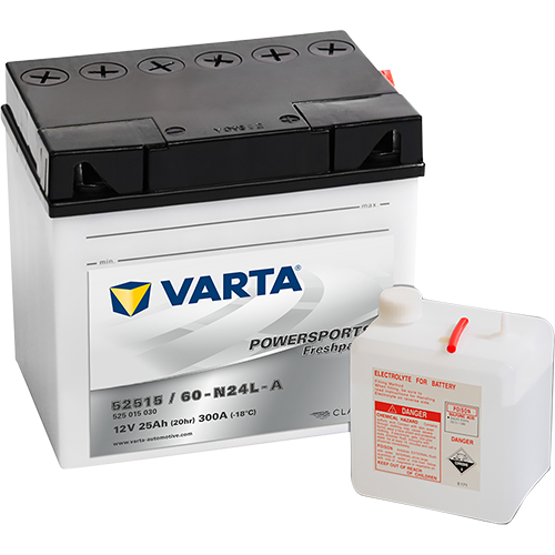 VARTA Powersports Freshpack B16CL-B – 12 V 25Ah 300A (ETN 525 015 030)