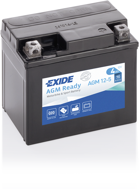 AGM12-5 – Batería Moto 12 V 4Ah 70A