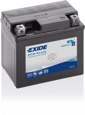 AGM12-7 – Batería Moto 12 V 6Ah 100A