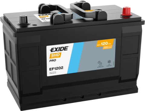 EF1202 – Batería Vehículo Industrial 12 V 120Ah 870A (Power PRO (HDX))