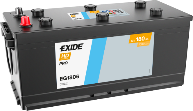 EG1806 – Batería Vehículo Industrial 12 V 180Ah 1000A (Start PRO (HD))