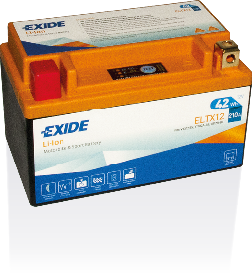 ELTX12 – Batería Moto 12 V 3.5Ah 210A (Li-Ion)