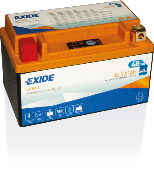 ELTX14H – Batería Moto 12 V 4Ah 240A (Li-Ion)