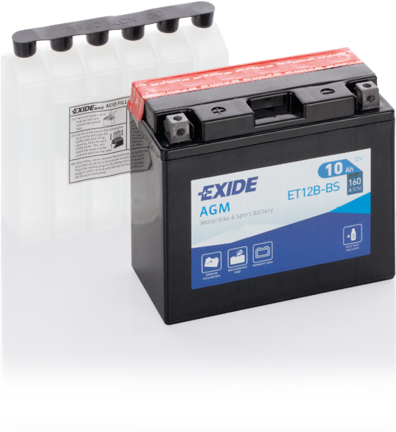 ET12B-BS – Batería Moto 12 V 10Ah 160A