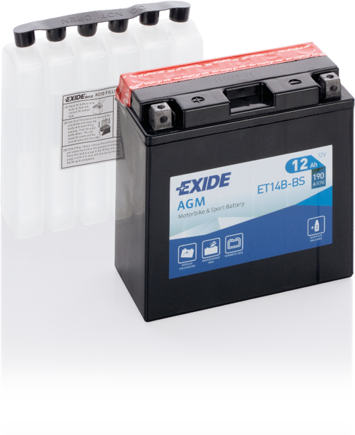 ET14B-BS – Batería Moto 12 V 12Ah 190A