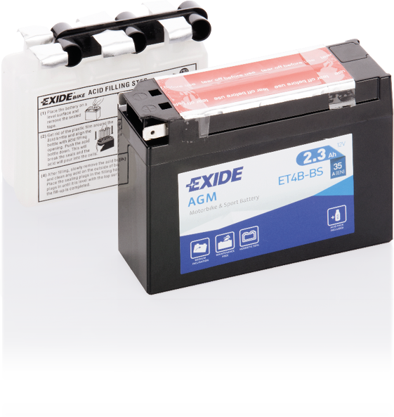 ET4B-BS – Batería Moto 12 V 2.3Ah 35A