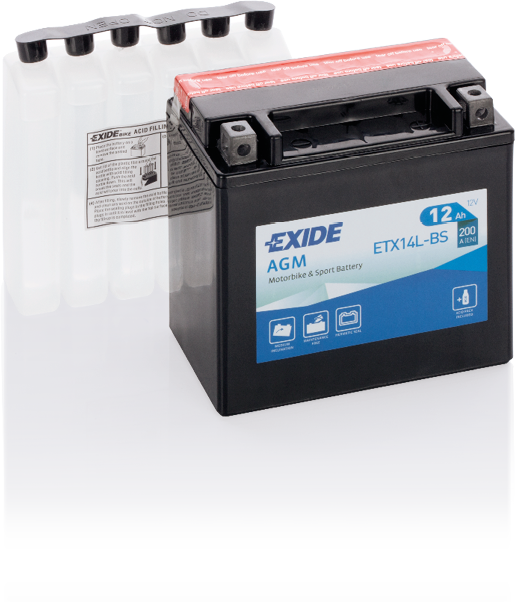 ETX14L-BS – Batería Moto 12 V 12Ah 200A