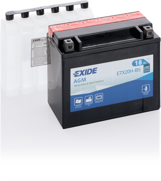 ETX20H-BS – Batería Moto 12 V 18Ah 270A