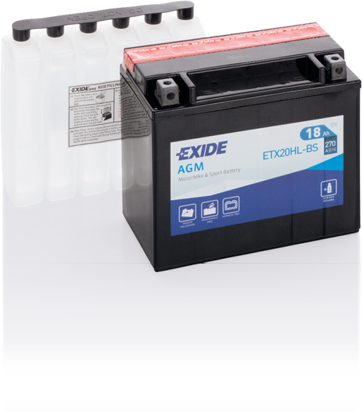 ETX20HL-BS – Batería Moto 12 V 18Ah 270A