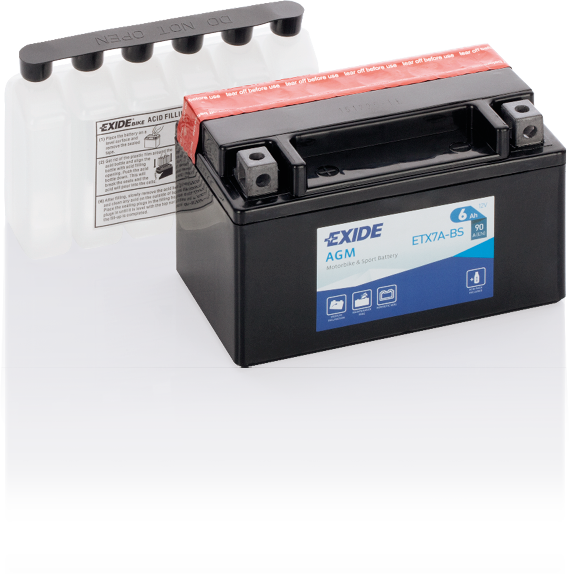 ETX7A-BS – Batería Moto 12 V 6Ah 90A