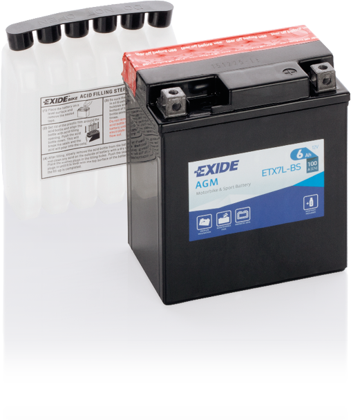 ETX7L-BS – Batería Moto 12 V 6Ah 100A