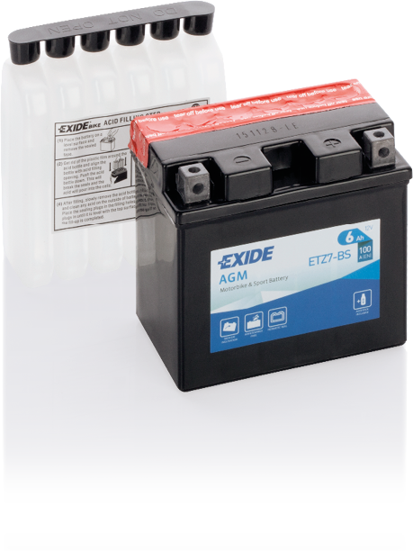 ETZ7-BS – Batería Moto 12 V 6Ah 100A