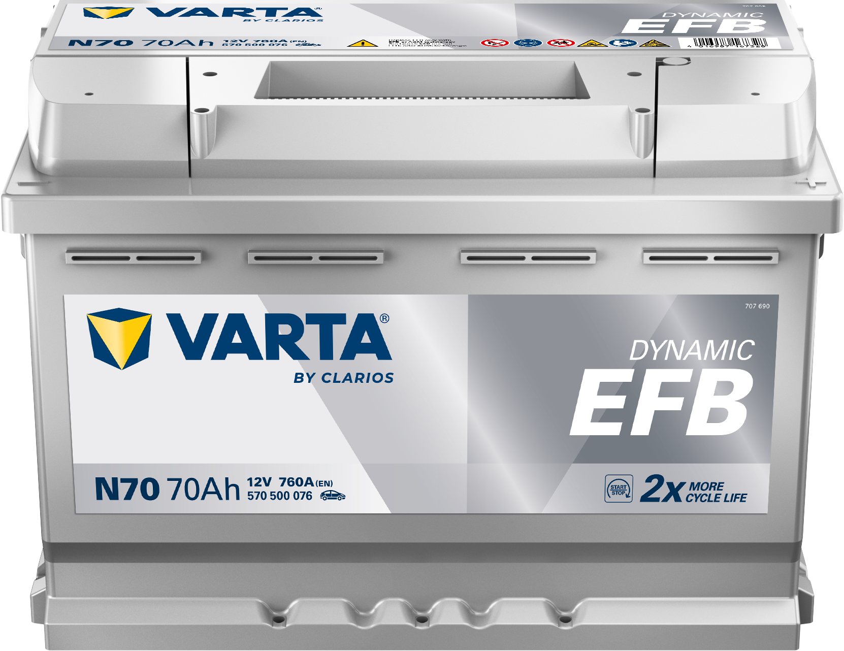 VARTA 570500076 N70 AUTOMOTIVE_DYNAMIC_EFB