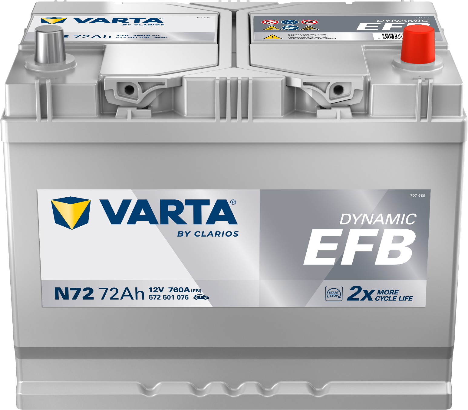 VARTA 572501076 N72 AUTOMOTIVE_DYNAMIC_EFB