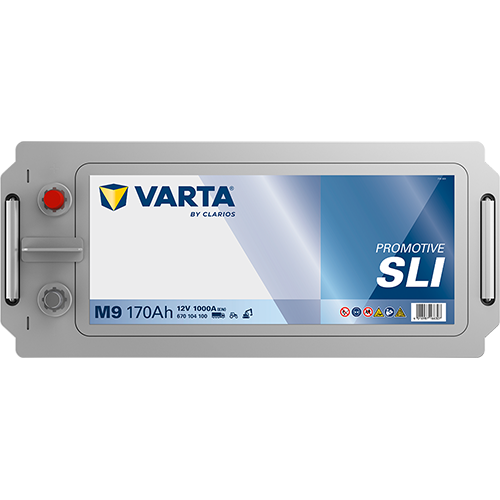VARTA ProMotive SLI M9 Batería – 12 V 170Ah 1000A (ETN 670 114 100)